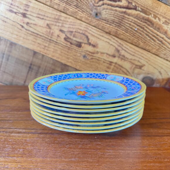 Minton Chinese Garden handpainted floral bread & butter plates - Picture 2 of 4